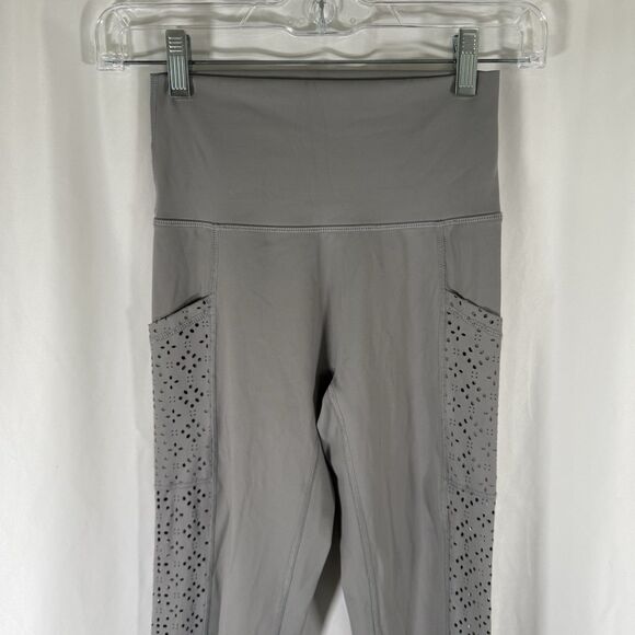 Aerie Leggings Women's Small Grey Pull On Breathable Side Pockets 27" Inseam - Picture 2 of 13